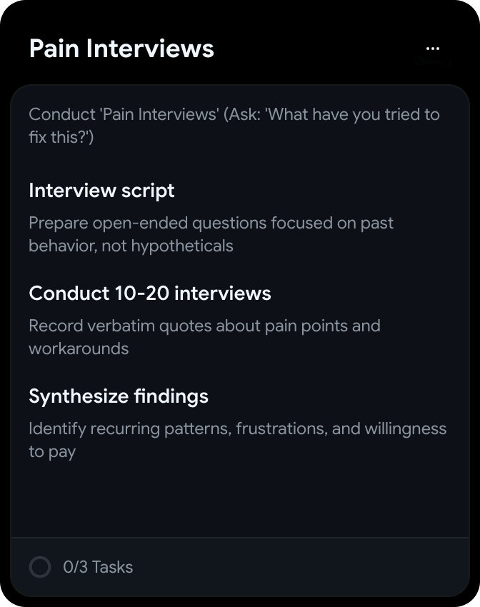 pain interviews